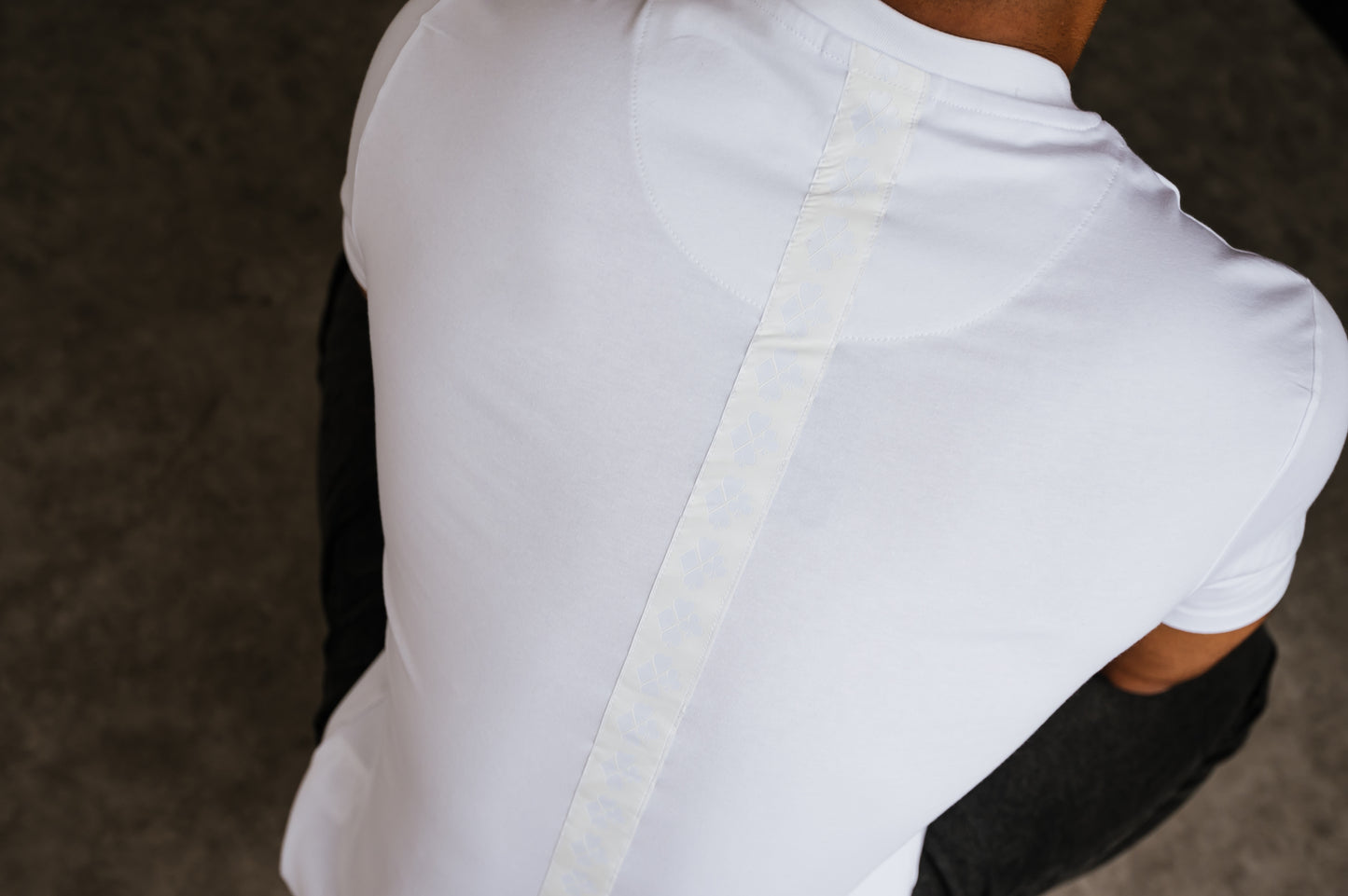 Tapered Back Premium Fitted T-shirt – White