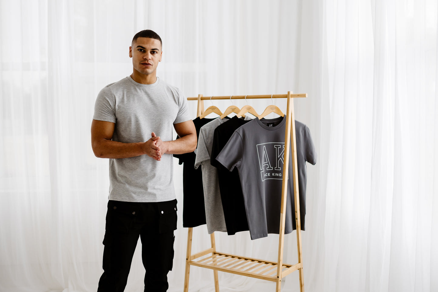 Essentials Crew Neck Fitted T-Shirt - Grey