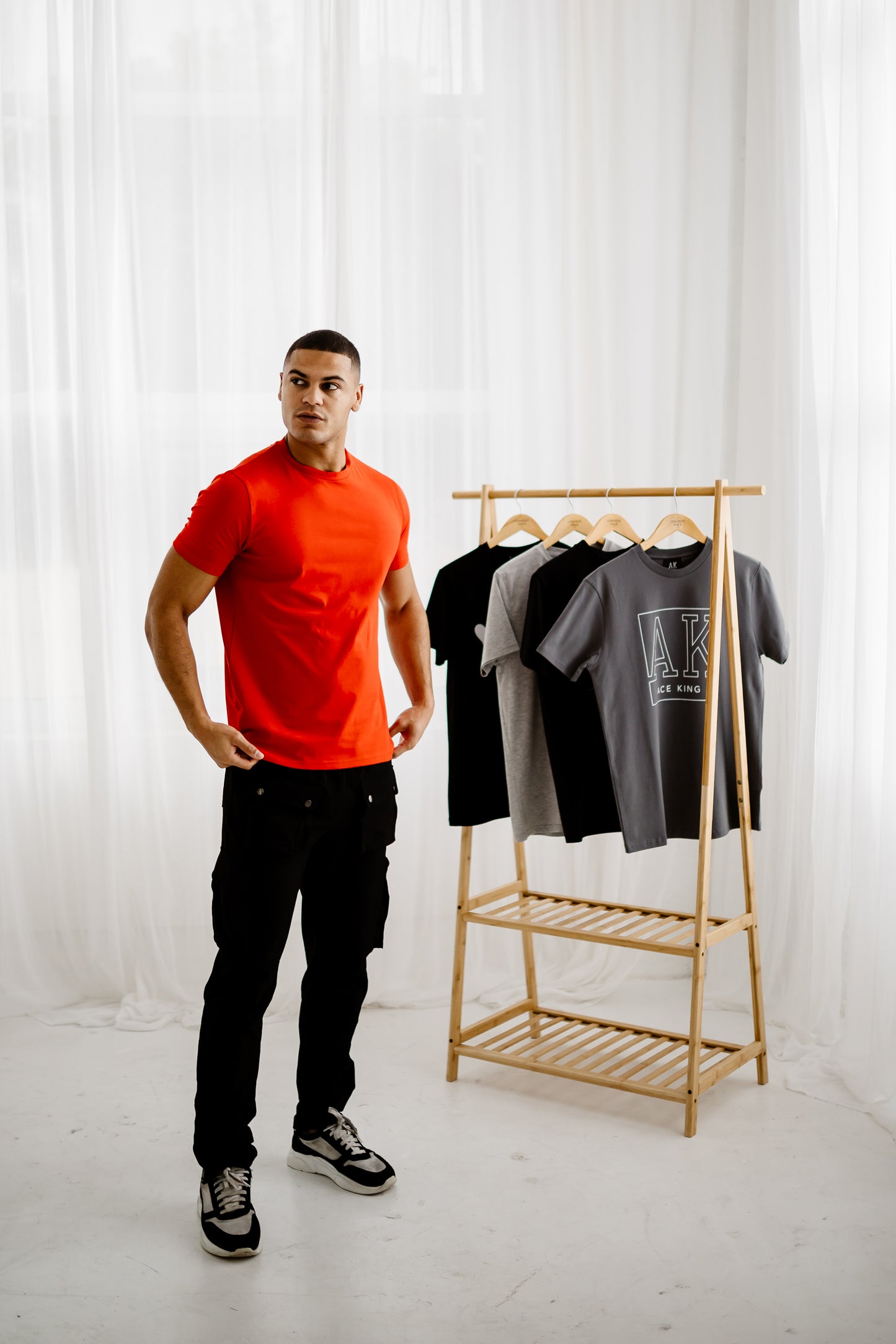 Essentials Crew Neck Fitted T-Shirt - Red