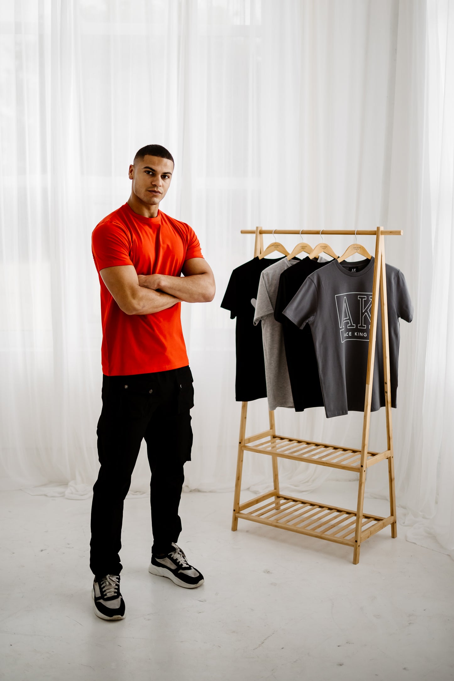 Essentials Crew Neck Fitted T-Shirt - Red