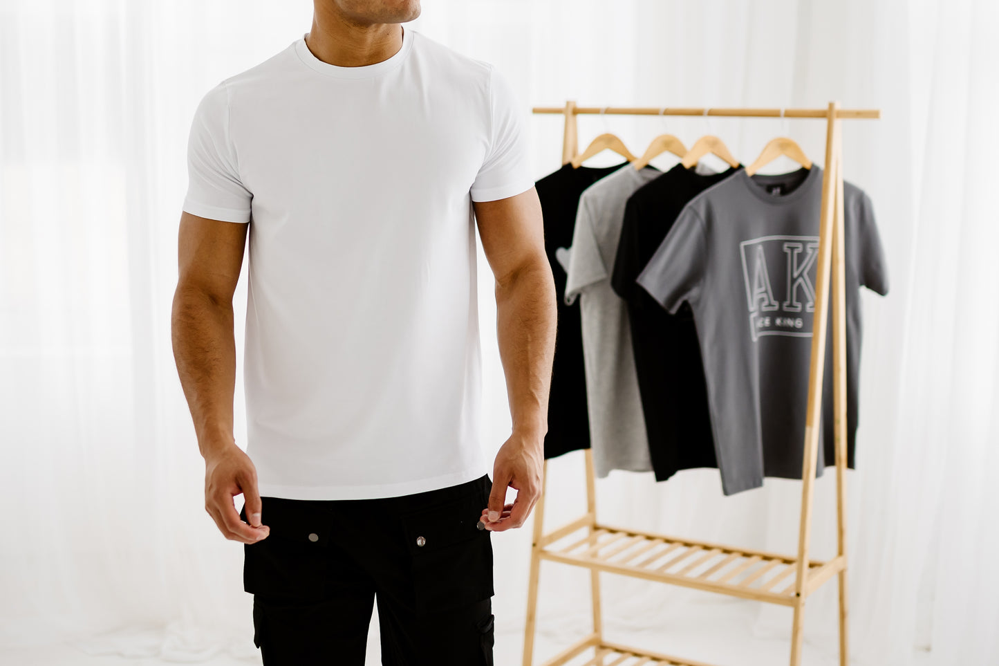 Essentials Crew Neck Fitted T-Shirt - White
