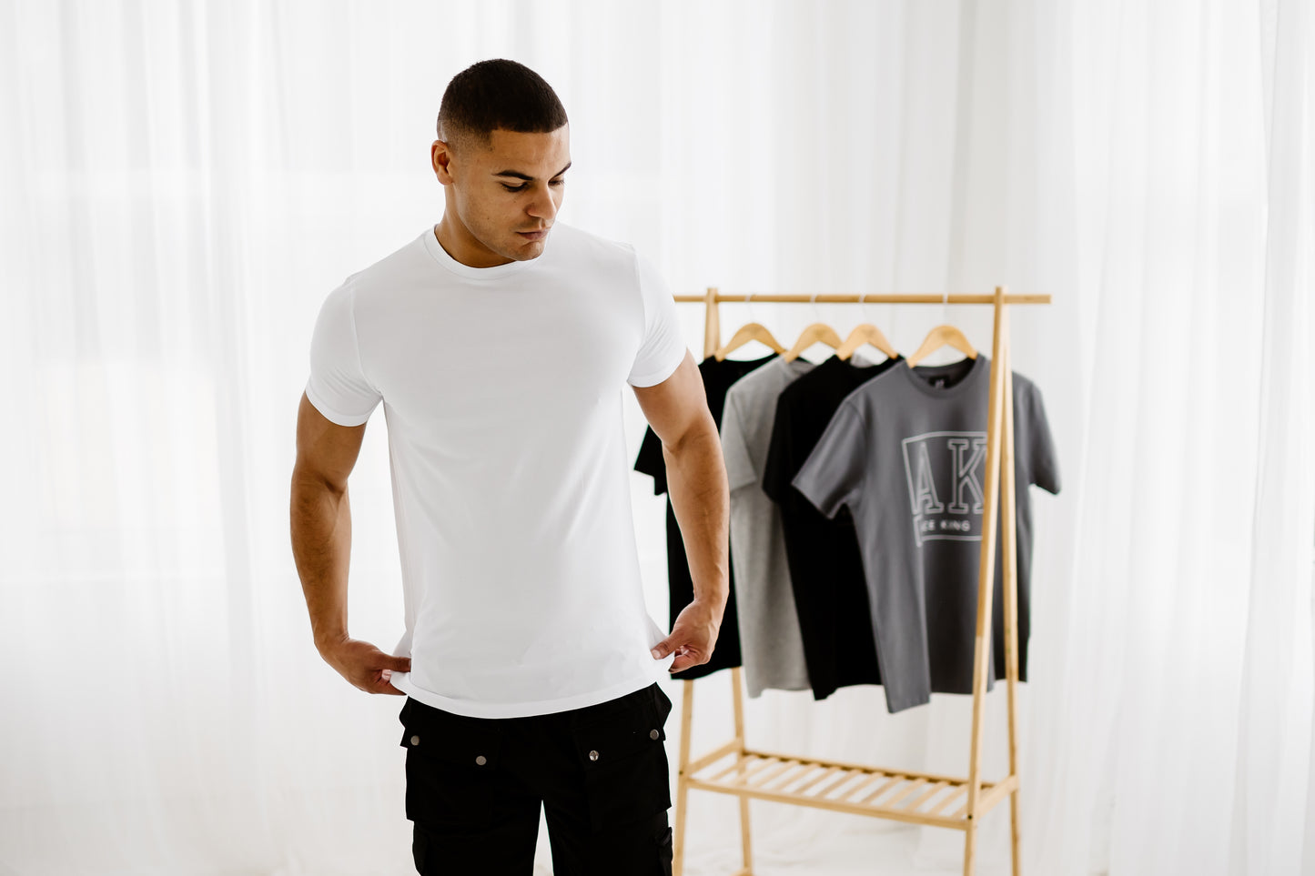 Essentials Crew Neck Fitted T-Shirt - White