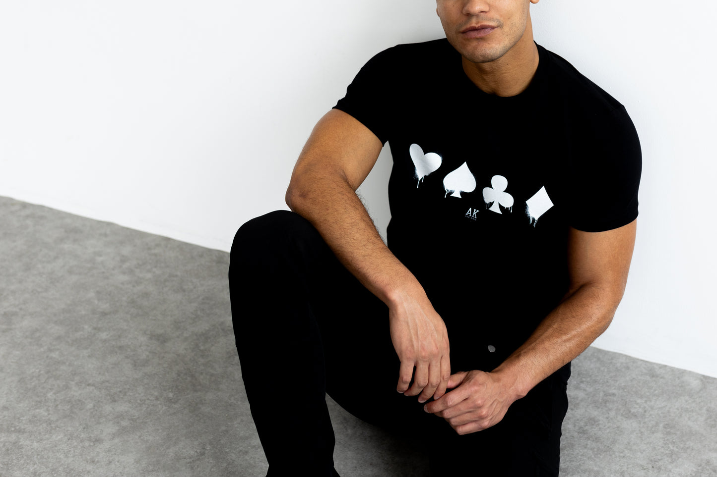 Suits Drip Premium Fitted T-Shirt - Black