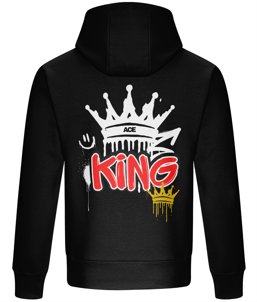 Graffiti KING Relaxed Fit Hoodie - Black