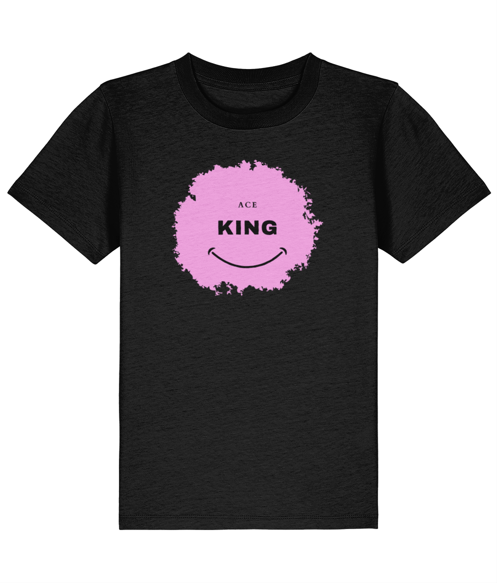 KIDS - SMILE T-shirt - Black/Pink