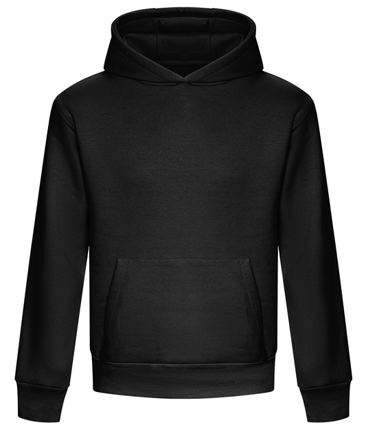 Black Embroidery Hoodie