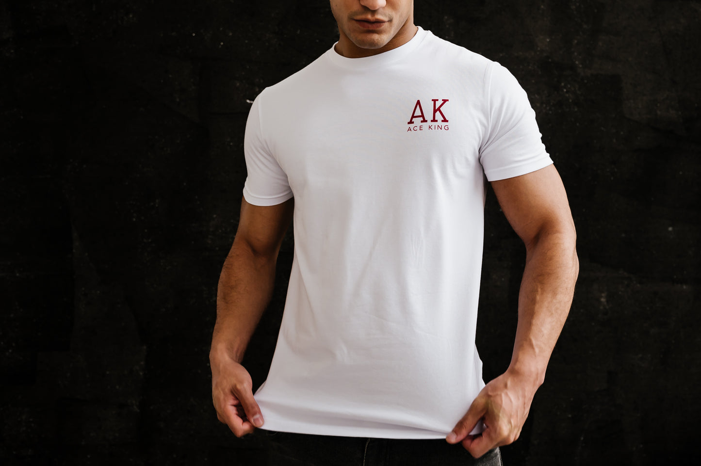 AK Tapered Suits T-shirt – White