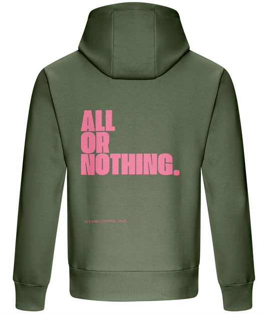 ALL/NOTHING Relaxed Fit Hoodie - Khaki