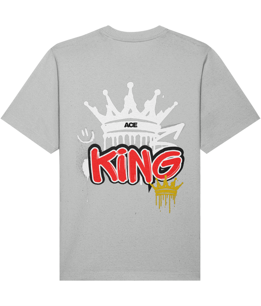 Graffiti KING Relaxed Fit T-Shirt - Grey