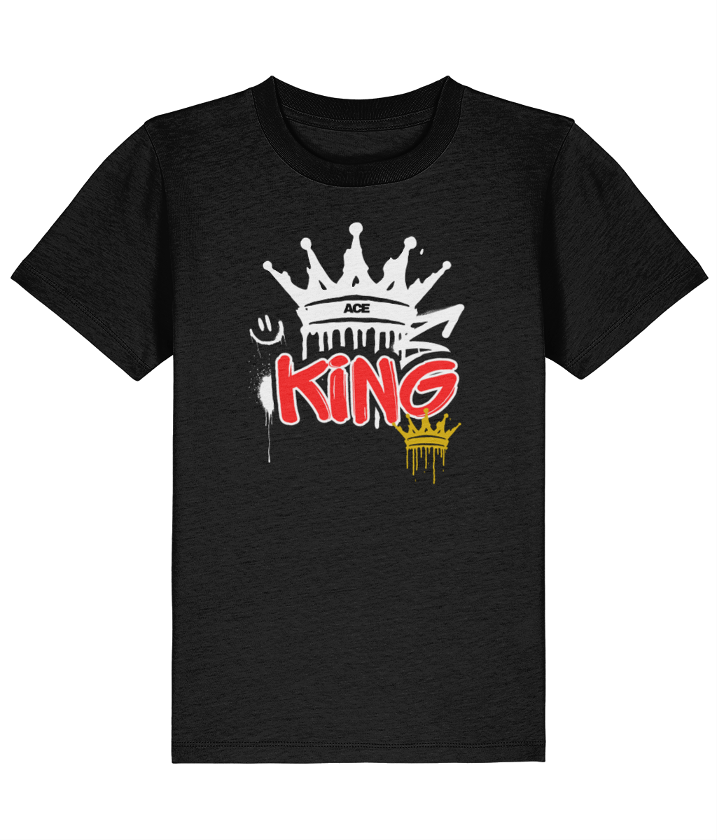 KIDS - Graffiti KING T-shirt - Black