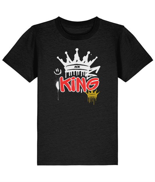 KIDS - Graffiti KING T-shirt - Black